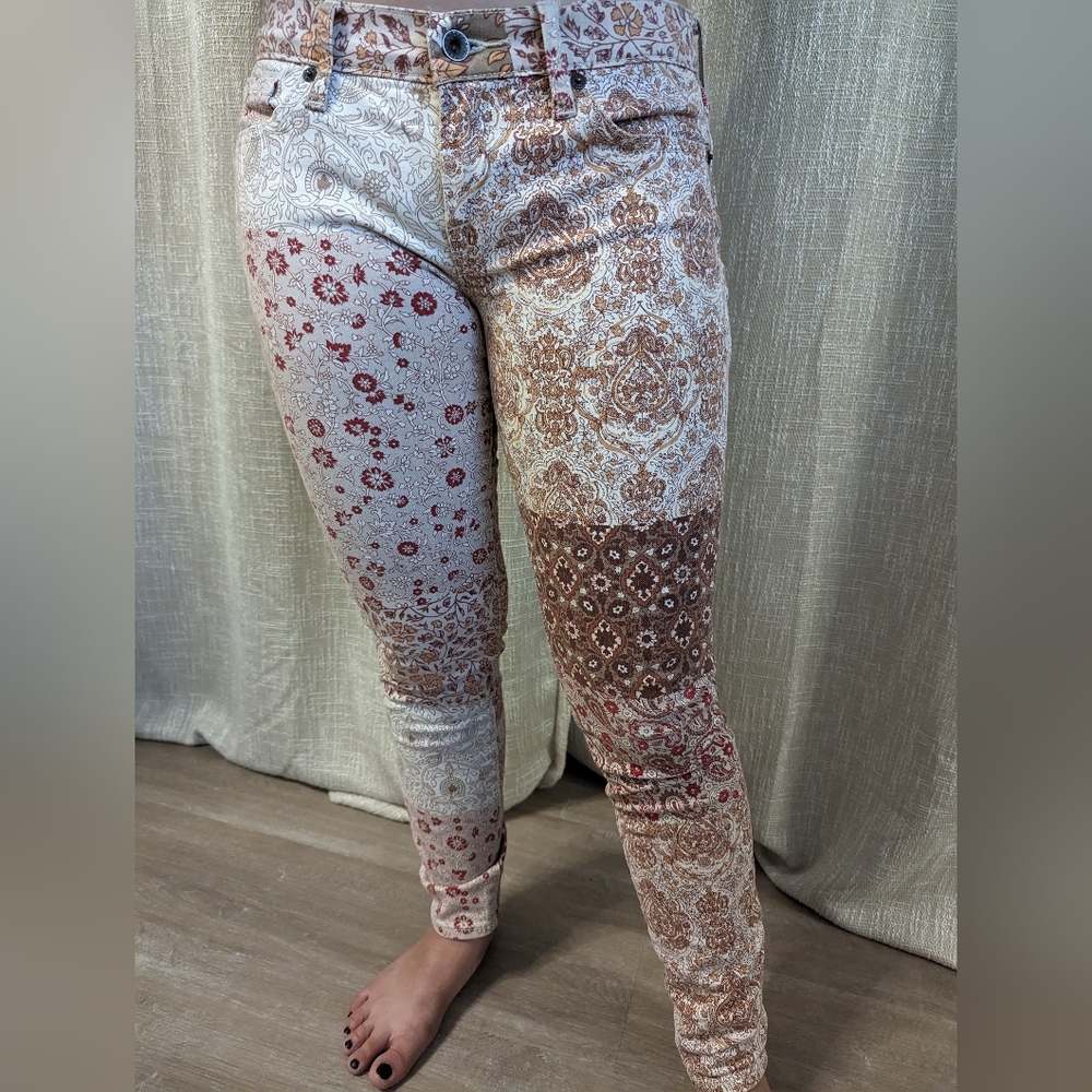 Lucky Brand Patchwork Size 6 Women's Charlie Skinny Jean